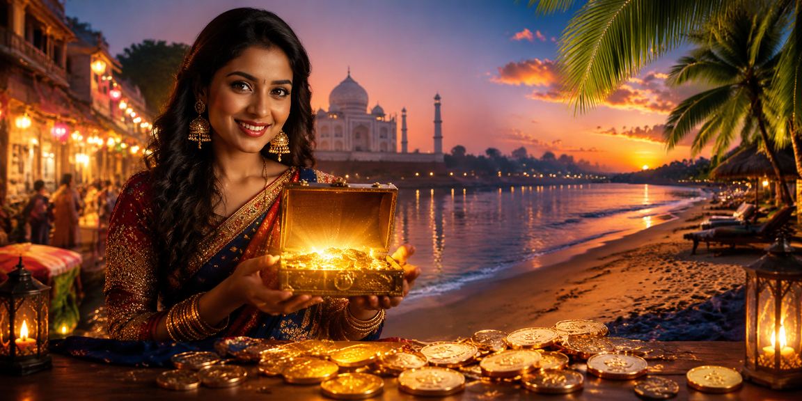 Gaming dealer hosting live casino session on mobile
